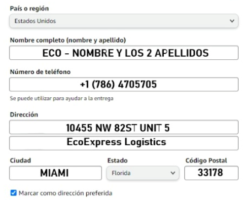 Cómo enviar tu compra desde Amazon